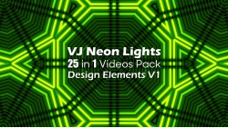 VJ Neon Lights Design Elements V1