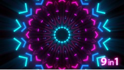 Neon Event Lights VJ Loops